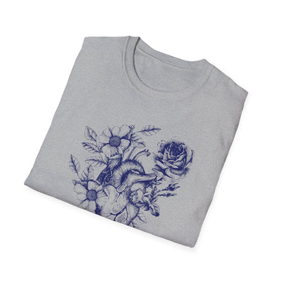 Anatomical Heart Bouquet T-Shirt | Human Heart Illustration Tee