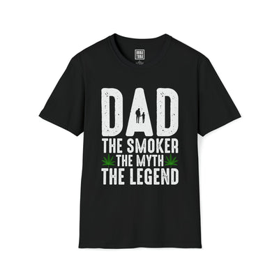 Funny Dad Smoker T-Shirt | "The Smoker, The Myth, The Legend" Tee | Humorous Weed Graphic Shirt | Unique Father's Gift