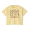 Autumn Favorites List Boxy T-Shirt | Oversized Women's T-Shirt