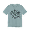 Blooming Eyeball Rose T-Shirt | Traditional Tattoo Art Design Tee