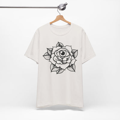 Blooming Eyeball Rose T-Shirt | Traditional Tattoo Art Design Tee