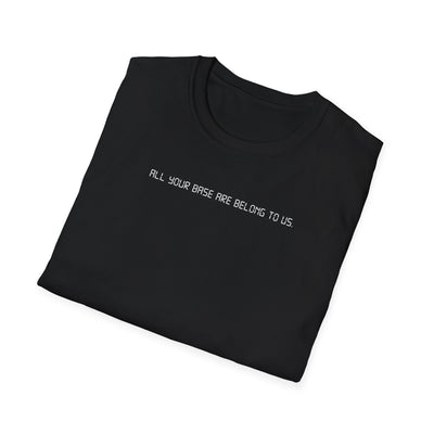 All Your Base Are Belong To Us T-Shirt | Zero Wing Retro Gamer Meme Tee