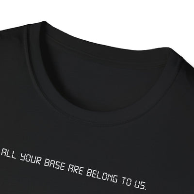 All Your Base Are Belong To Us T-Shirt | Zero Wing Retro Gamer Meme Tee