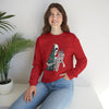 Half Merry, Half Scary Pullover Sweatshirt - Christmas and Halloween Fusion