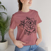 Blooming Eyeball Rose T-Shirt | Traditional Tattoo Art Design Tee