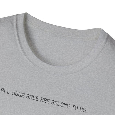 All Your Base Are Belong To Us T-Shirt | Zero Wing Retro Gamer Meme Tee