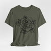 Blooming Eyeball Rose T-Shirt | Traditional Tattoo Art Design Tee