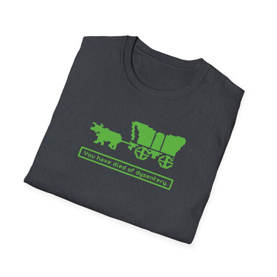 You Have Died of Dysentery T-shirt | Oregon Trail Video Game Classic Tee