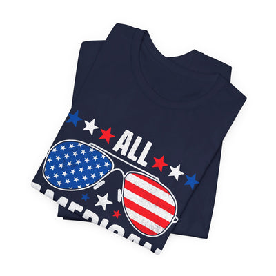 All American Dad T-Shirt | Patriotic Gift for Dad