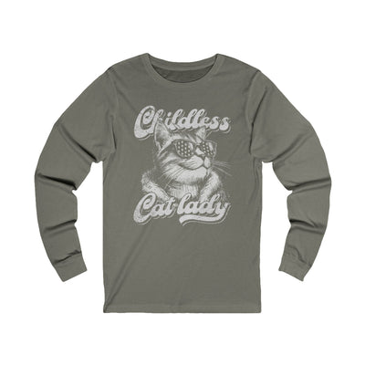 Childless Cat Lady Long Sleeve T-Shirt | Political Cat Mom Apparel