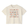 Autumn Favorites List Boxy T-Shirt | Oversized Women's T-Shirt