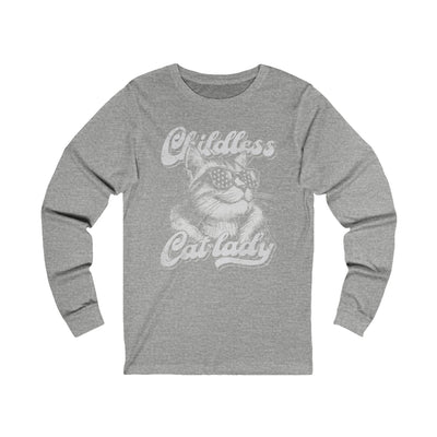 Childless Cat Lady Long Sleeve T-Shirt | Political Cat Mom Apparel