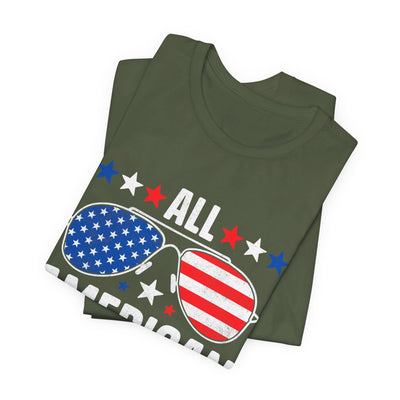 All American Dad T-Shirt | Patriotic Gift for Dad