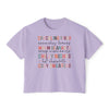 Autumn Favorites List Boxy T-Shirt | Oversized Women's T-Shirt