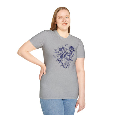 Anatomical Heart Bouquet T-Shirt | Human Heart Illustration Tee