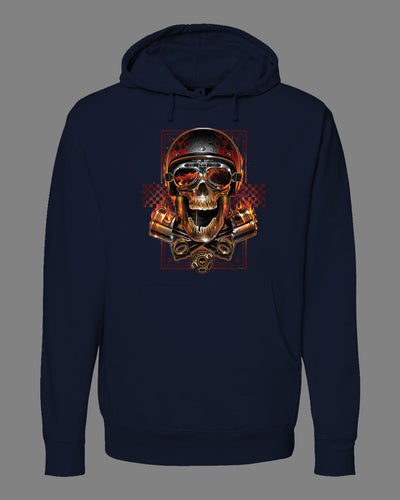 Biker Skull Hoodie