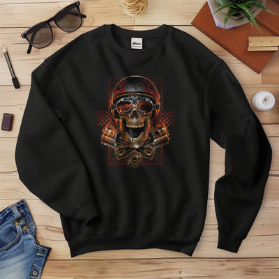 Biker Skull Sweatshirt