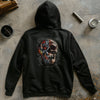 Zip-Up Glowing Cyborg Skull Hoodie