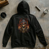 Zip-Up Biker Skull Hoodie