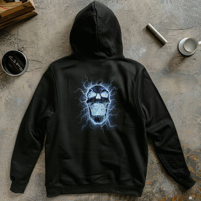 Zip-Up Electric Skull Hoodie