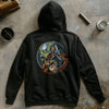 Zip-Up Cyborg Skull Hoodie