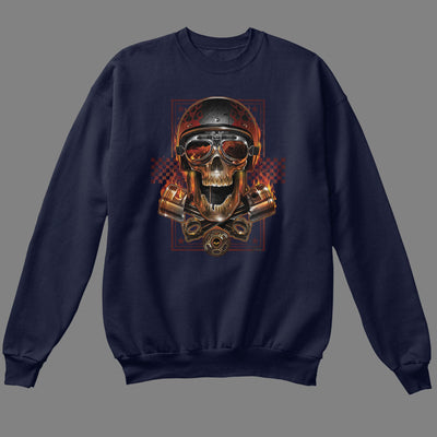 Biker Skull Sweatshirt