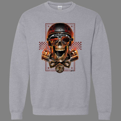 Biker Skull Sweatshirt