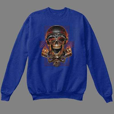 Biker Skull Sweatshirt