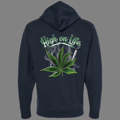 Zip-Up High on Life Hoodie