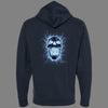 Zip-Up Electric Skull Hoodie