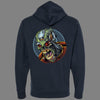 Zip-Up Cyborg Skull Hoodie