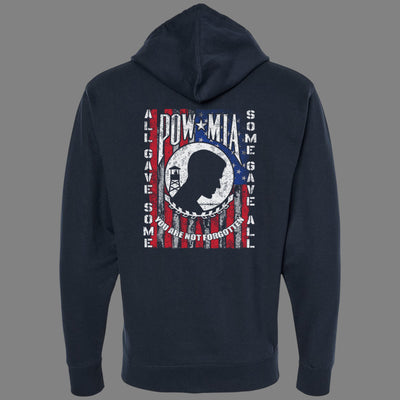 Zip-Up POW MIA Hoodie