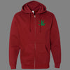 Zip-Up Pot Leaf Hoodie