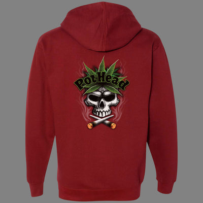 Zip-Up Pot Head Hoodie