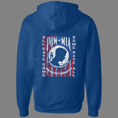 Zip-Up POW MIA Hoodie