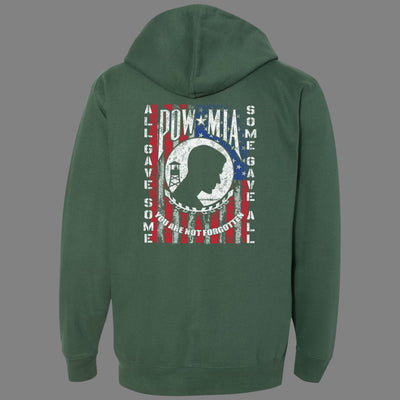 Zip-Up POW MIA Hoodie