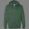 Zip-Up Pot Leaf Hoodie