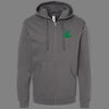 Zip-Up Pot Leaf Hoodie