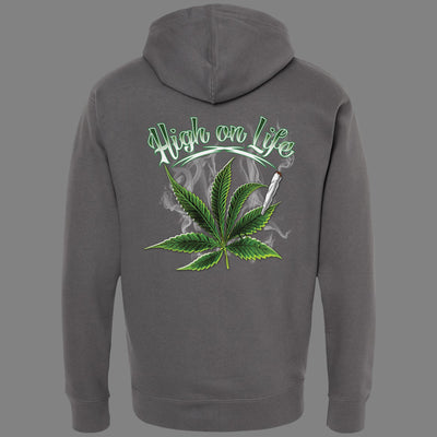 Zip-Up High on Life Hoodie