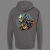 Zip-Up Cyborg Skull Hoodie