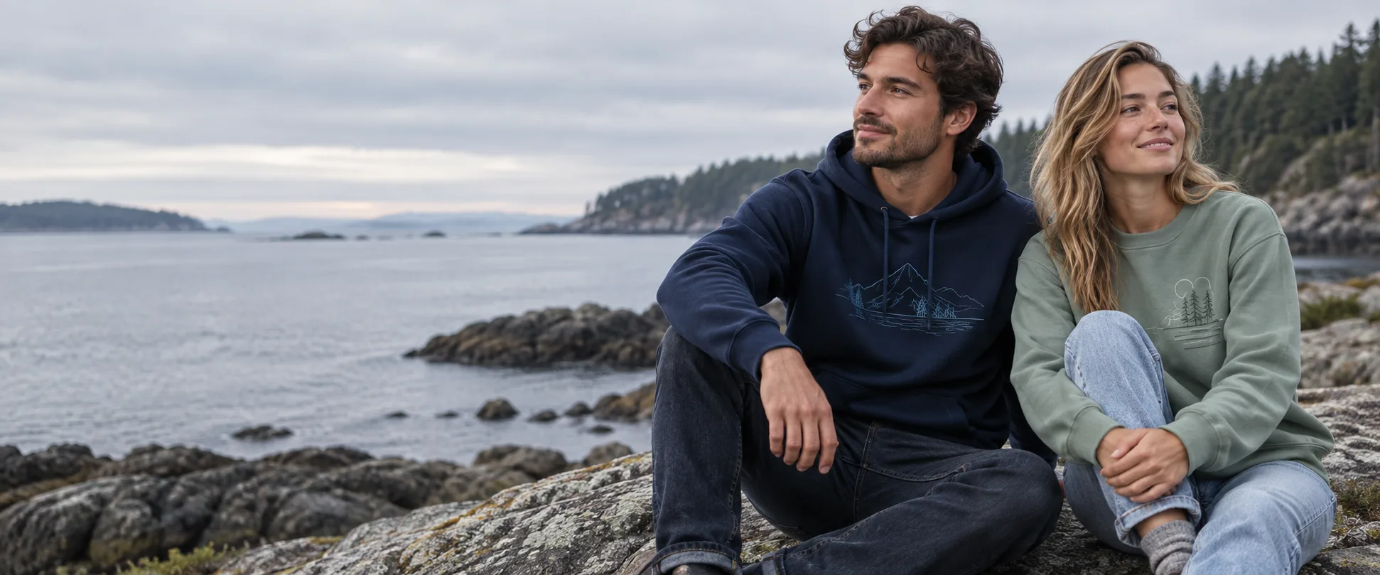 Original Dwtees hoodie and sweatshirt concept outfits by the coast
