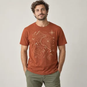 Atlas Lines Graphic Tee