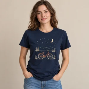 Moonlit Bicycle Graphic Tee