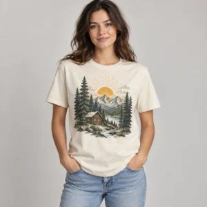 Mountain Cabin Graphic Tee