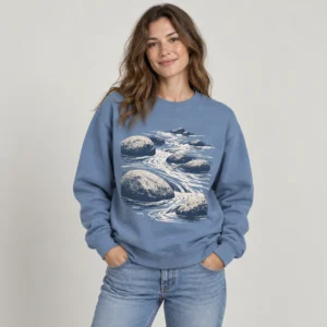 River Stones Crewneck Sweatshirt
