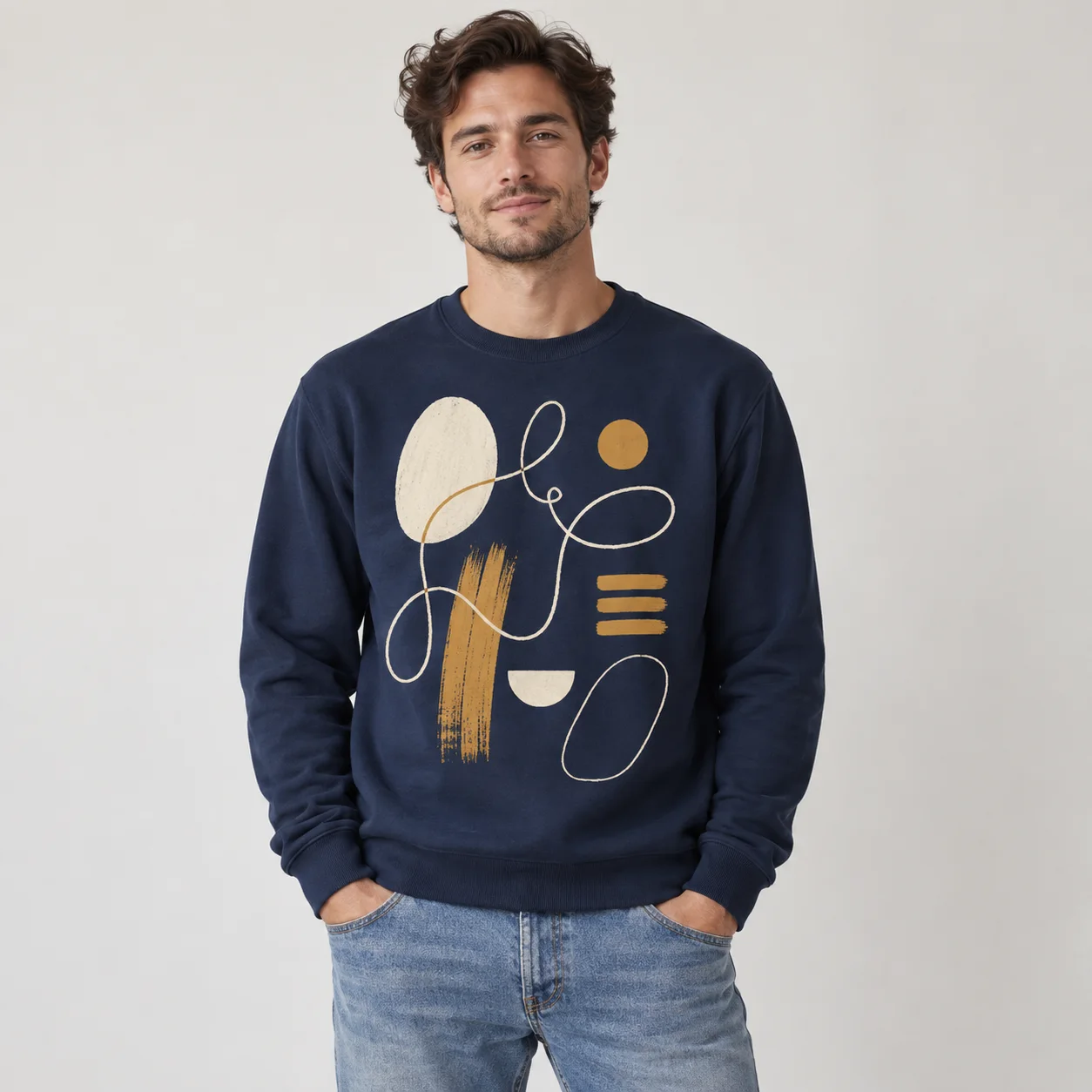 Sketchbook Lines Crewneck Sweatshirt