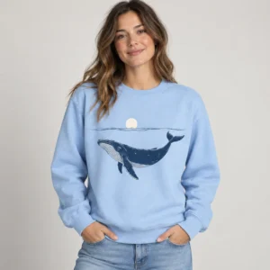 Whale Horizon Crewneck Sweatshirt
