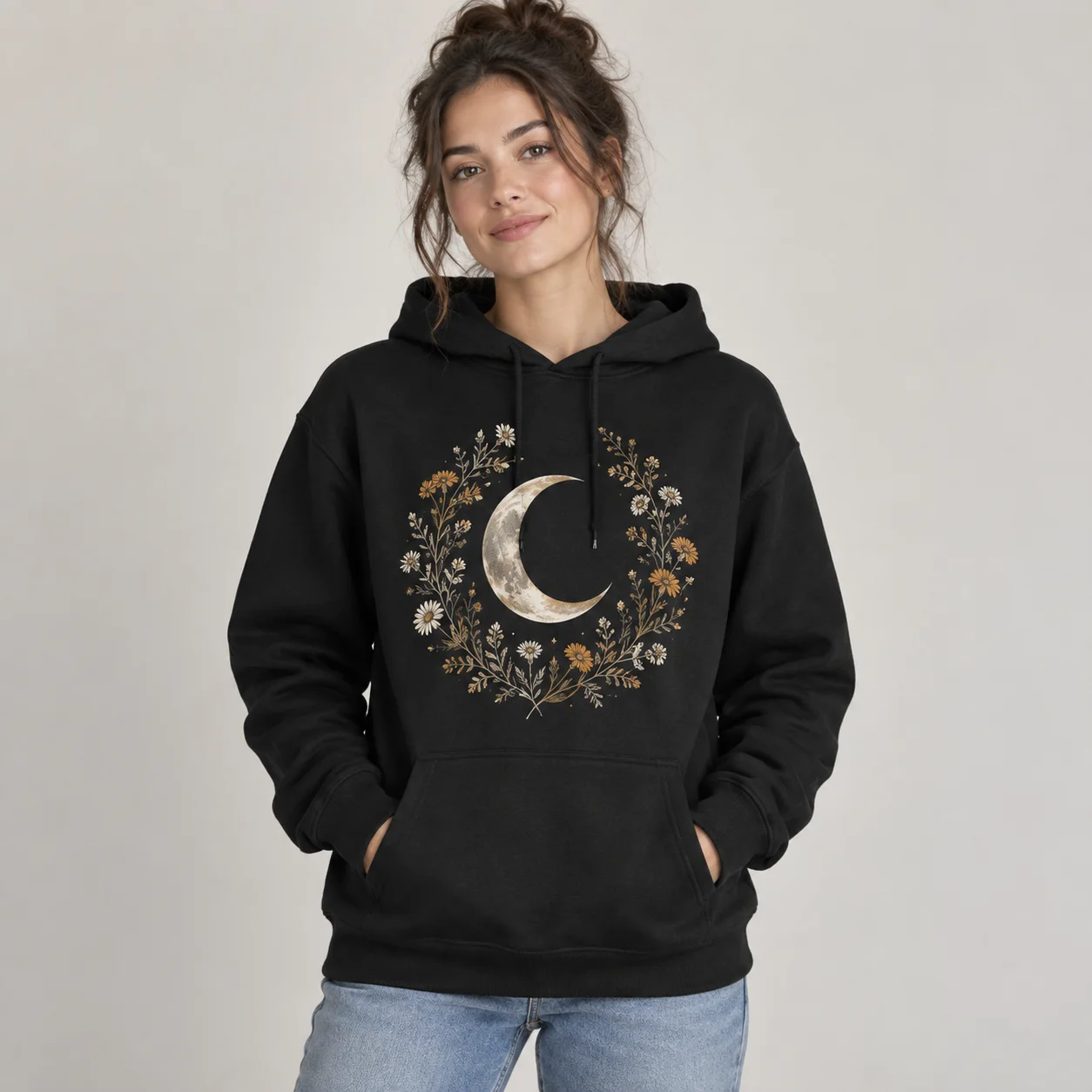 Wildflower Crescent Pullover Hoodie