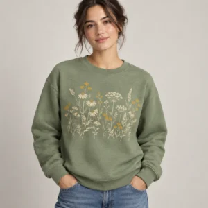 Wildflower Field Crewneck Sweatshirt